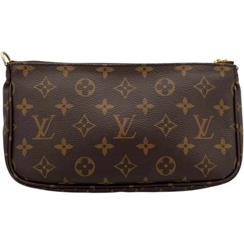 ルイ・ヴィトン LOUIS VUITTON ミュルティ･ポシェット･アクセソワール M44813 ブラウン×カーキ モノグラム ユニセックス ショルダーバッグ