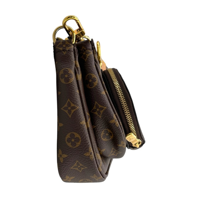 ルイ・ヴィトン LOUIS VUITTON ミュルティ･ポシェット･アクセソワール M44813 ブラウン×カーキ モノグラム ユニセックス ショルダーバッグ