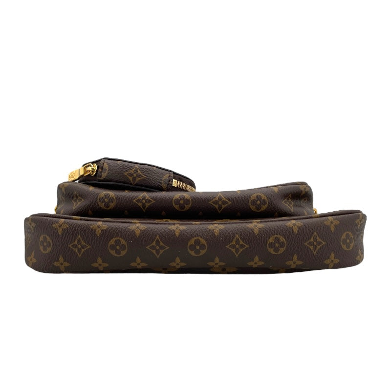 ルイ・ヴィトン LOUIS VUITTON ミュルティ･ポシェット･アクセソワール M44813 ブラウン×カーキ モノグラム ユニセックス ショルダーバッグ