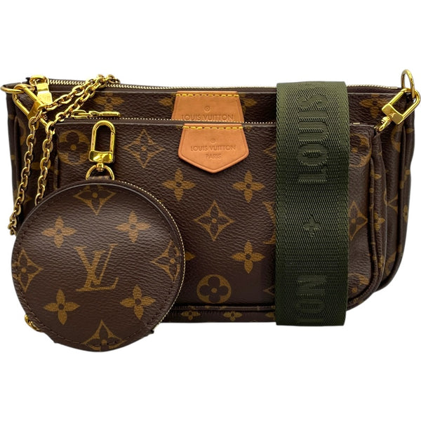 ルイ・ヴィトン LOUIS VUITTON ミュルティ･ポシェット･アクセソワール M44813 ブラウン/カーキ モノグラム ユニセックス ショルダーバッグ