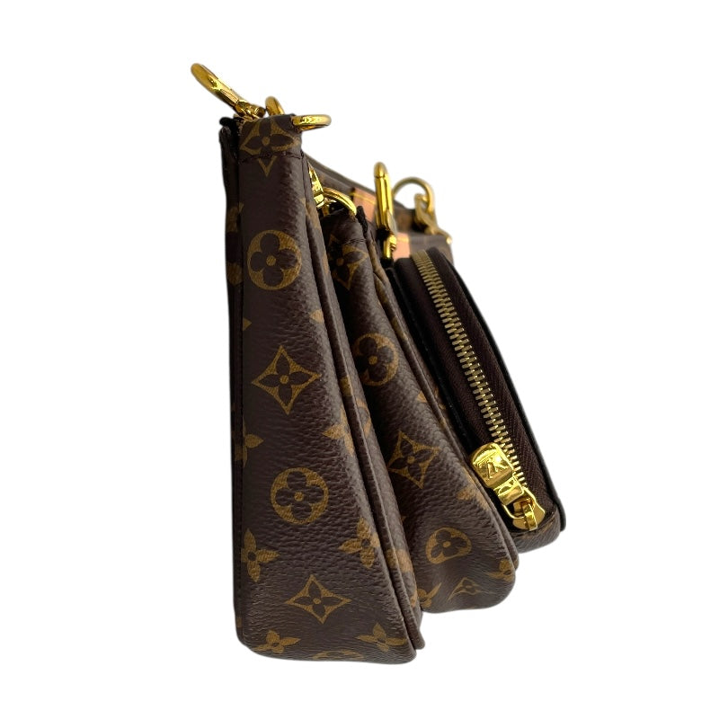 ルイ・ヴィトン LOUIS VUITTON ミュルティ･ポシェット･アクセソワール M44813 ブラウン/カーキ モノグラム ユニセックス ショルダーバッグ