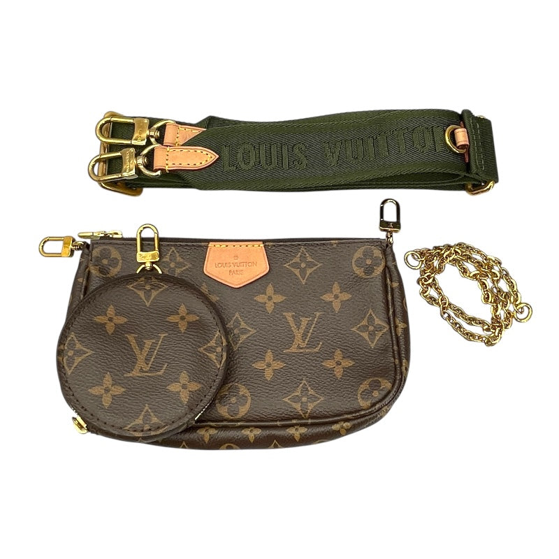 ルイ・ヴィトン LOUIS VUITTON ミュルティ･ポシェット･アクセソワール M44813 ブラウン/カーキ モノグラム ユニセックス ショルダーバッグ