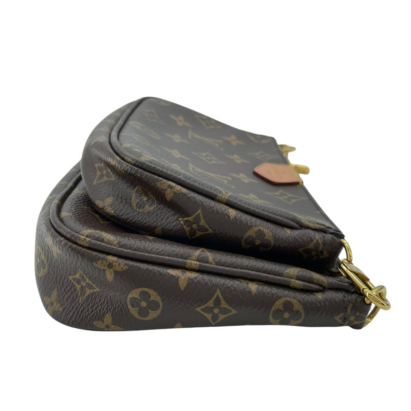 ルイ・ヴィトン LOUIS VUITTON ミュルティ･ポシェット･アクセソワール M44813 ブラウンxカーキ モノグラムキャンバス レディース ショルダーバッグ