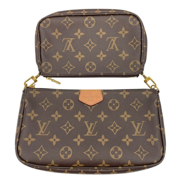 ルイ・ヴィトン LOUIS VUITTON ミュルティ･ポシェット･アクセソワール M44813 ブラウンxカーキ モノグラムキャンバス レディース ショルダーバッグ