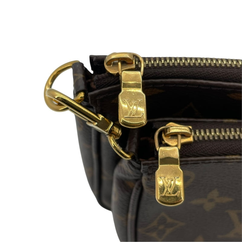 ルイ・ヴィトン LOUIS VUITTON ミュルティ･ポシェット･アクセソワール M44813 ブラウンxカーキ モノグラムキャンバス レディース ショルダーバッグ