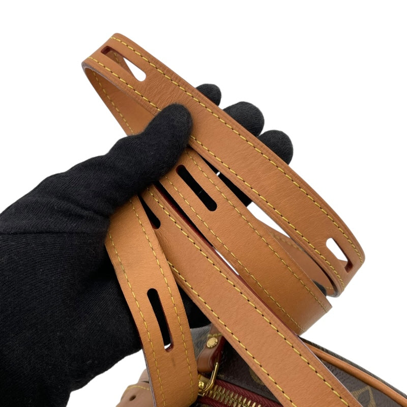 ルイ・ヴィトン LOUIS VUITTON ボワット・シャポー・スープルPM M45578 ブラウン モノグラムキャンバス レディース ショルダーバッグ