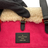 ルイ・ヴィトン LOUIS VUITTON オンザゴーGM M56958 ブラックxピンク モノグラム・テディ レディース トートバッグ