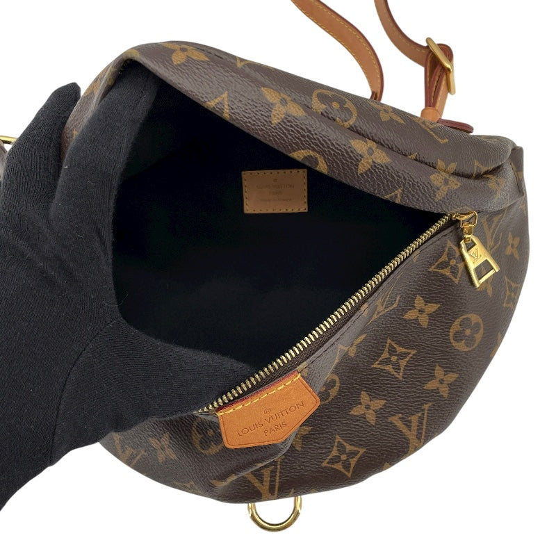 ルイ・ヴィトン LOUIS VUITTON バムバッグ M43644 ブラウン モノグラムキャンバス ユニセックス ボディバッグ