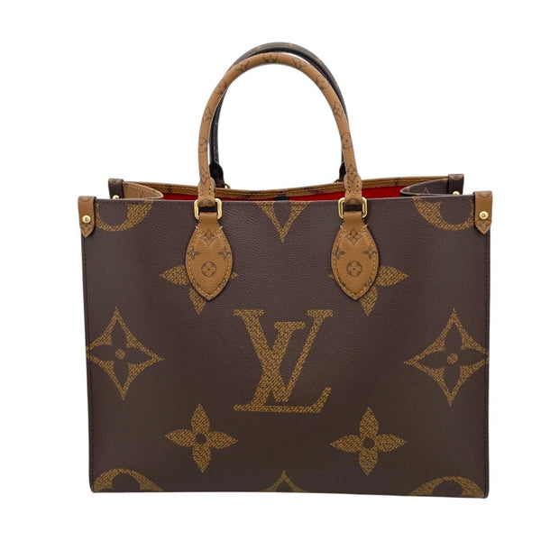 ルイ・ヴィトン LOUIS VUITTON オンザゴーMM M45321 ブラウン モノグラムキャンバス･リバースキャンバス レディース トートバッグ