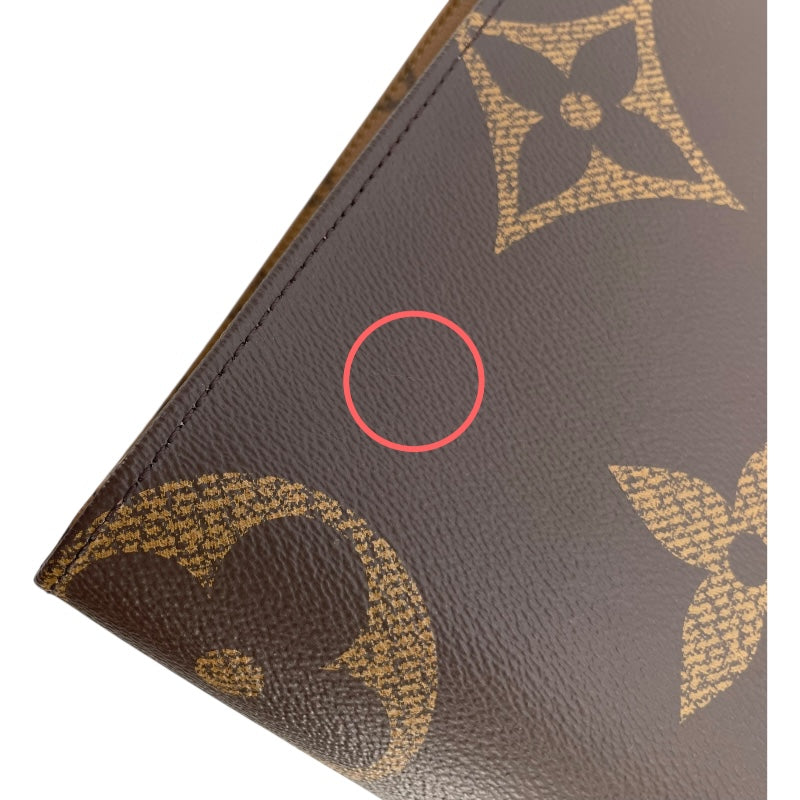 ルイ・ヴィトン LOUIS VUITTON オンザゴーMM M45321 ブラウン モノグラムキャンバス･リバースキャンバス レディース トートバッグ