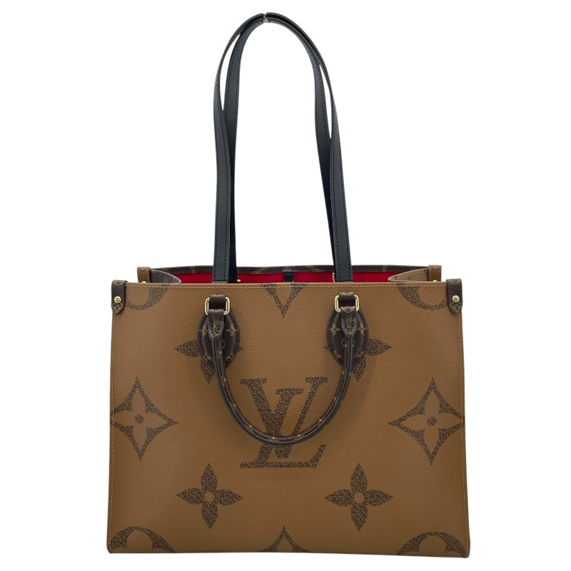 ルイ・ヴィトン LOUIS VUITTON オンザゴーMM M45321 ブラウン モノグラムキャンバス･リバースキャンバス レディース トートバッグ