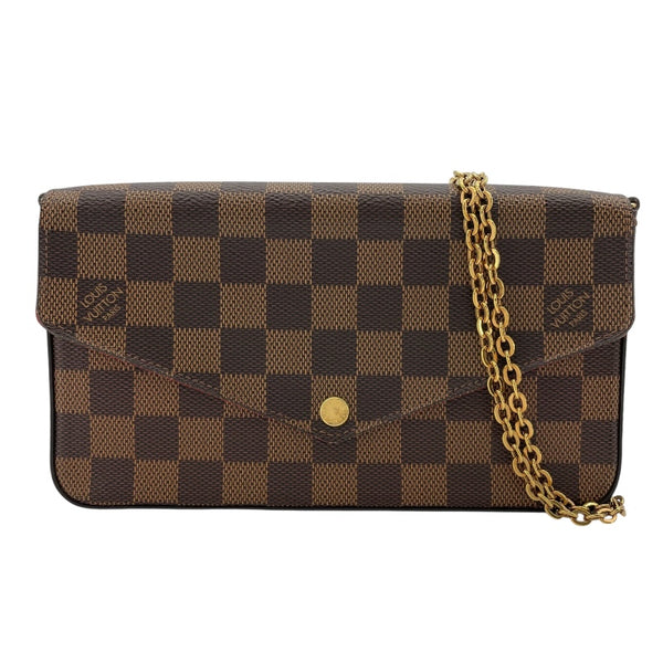 ルイ・ヴィトン LOUIS VUITTON ポシェット・フェリシー N63032 ブラウン ダミエ・エベヌ レディース ショルダーバッグ
