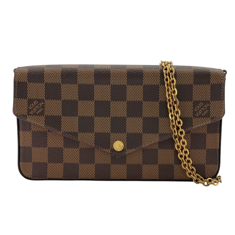 ルイ・ヴィトン LOUIS VUITTON ポシェット・フェリシー N63032 ブラウン ダミエ・エベヌ レディース ショルダーバッグ