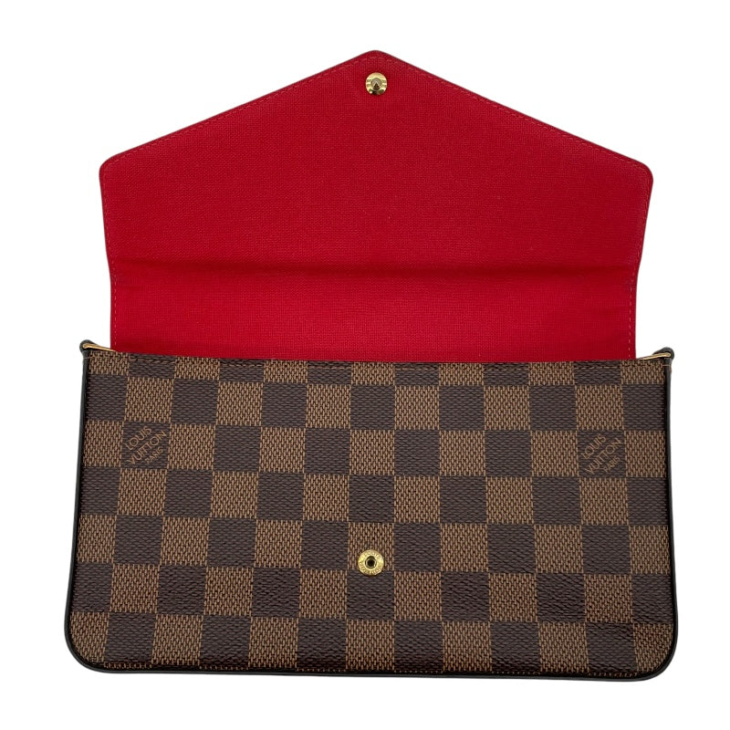 ルイ・ヴィトン LOUIS VUITTON ポシェット・フェリシー N63032 ブラウン ダミエ・エベヌ レディース ショルダーバッグ