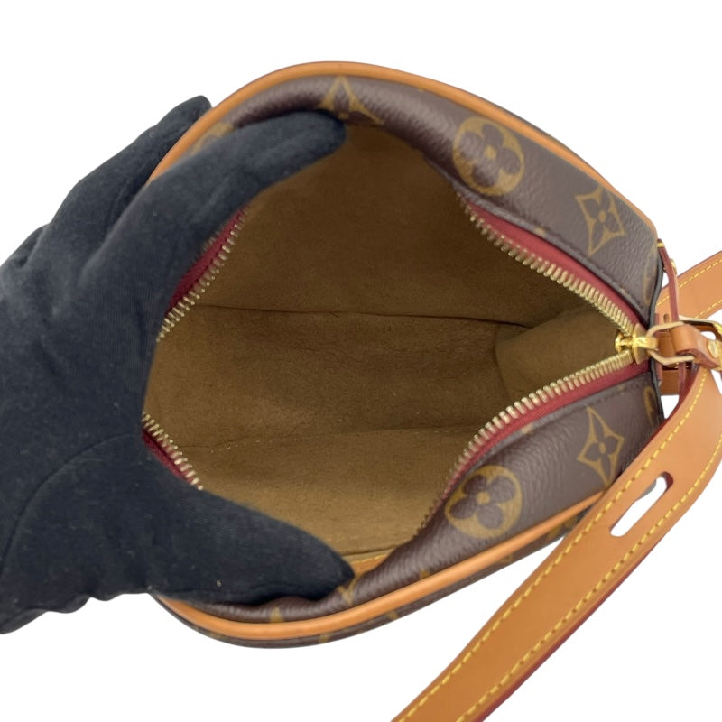 ルイ・ヴィトン LOUIS VUITTON ボワット・シャポー・スープルPM M45578 ブラウン モノグラムキャンバス レディース ショルダーバッグ
