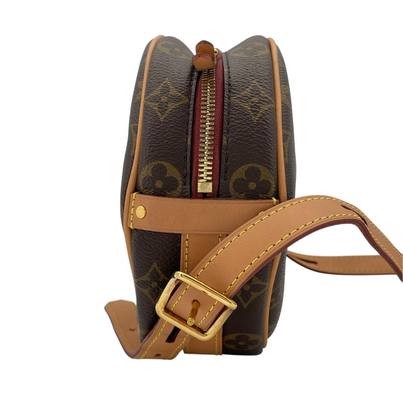 ルイ・ヴィトン LOUIS VUITTON ボワット・シャポー・スープルPM M45578 ブラウン モノグラムキャンバス レディース ショルダーバッグ