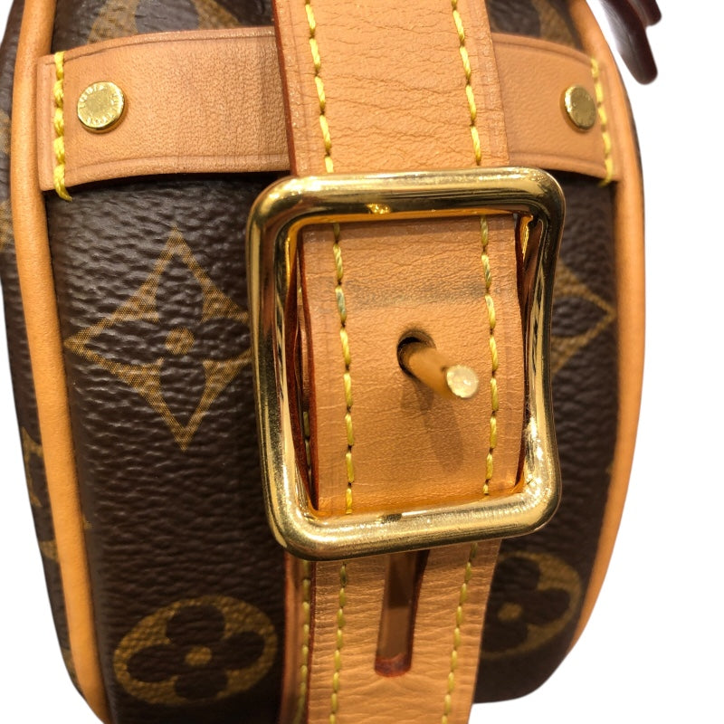 ルイ・ヴィトン LOUIS VUITTON ボワット シャポー スープルPM M45578 ブラウン GD金具 モノグラム レディース ショルダーバッグ