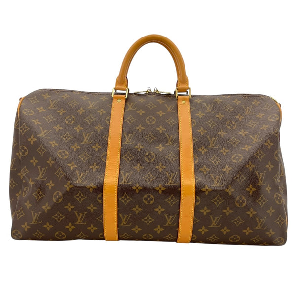 ルイ・ヴィトン LOUIS VUITTON キーポル・バンドリエール50 M41416 ブラウン モノグラムキャンバス ユニセックス ボストンバッグ