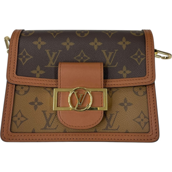 ルイ・ヴィトン LOUIS VUITTON ドーフィーヌミニ M44580 ブラウン モノグラム・リバース レディース ショルダーバッグ