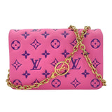 ルイ・ヴィトン LOUIS VUITTON ポシェットクッサン M80745 ピンク ラムスキン レディース ショルダーバッグ