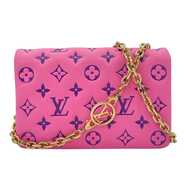 ルイ・ヴィトン LOUIS VUITTON ポシェットクッサン M80745 ピンク ラムスキン レディース ショルダーバッグ