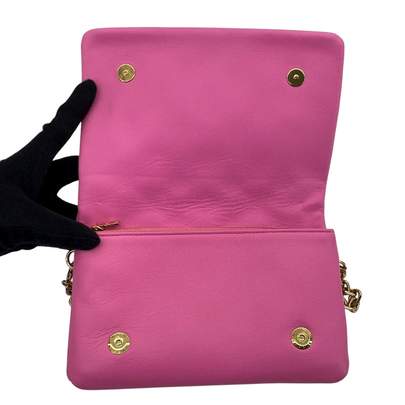 ルイ・ヴィトン LOUIS VUITTON ポシェットクッサン M80745 ピンク ラムスキン レディース ショルダーバッグ