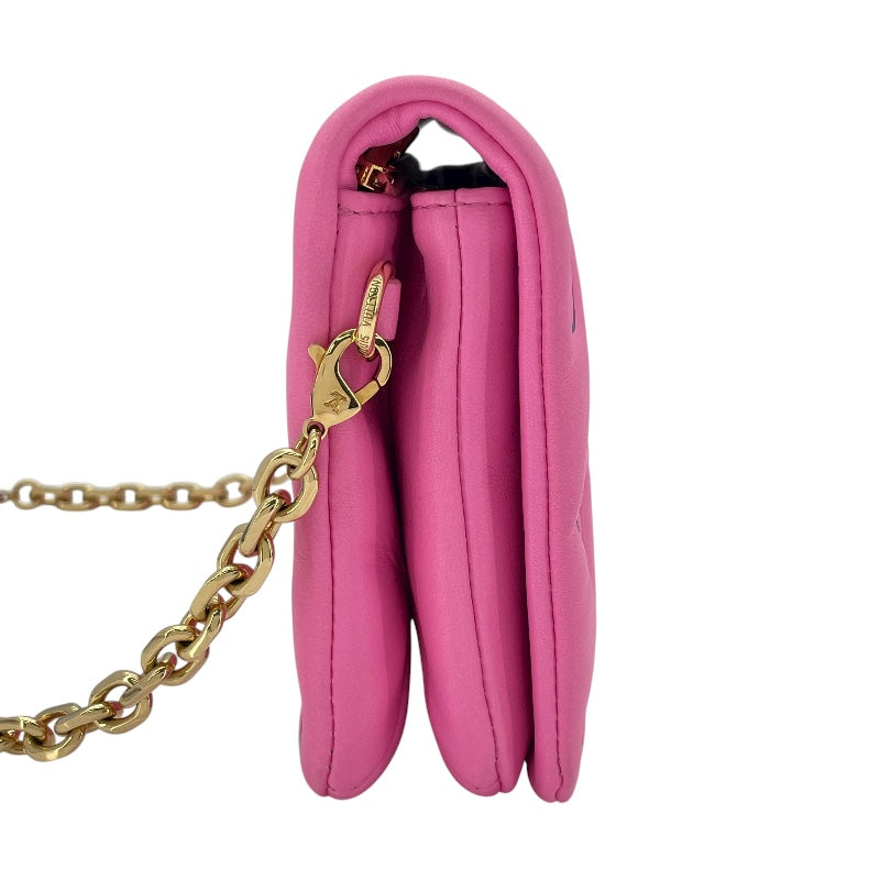 ルイ・ヴィトン LOUIS VUITTON ポシェットクッサン M80745 ピンク ラムスキン レディース ショルダーバッグ