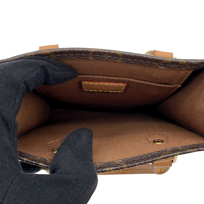 ルイ・ヴィトン LOUIS VUITTON プティット・サックプラ M69442 ブラウン モノグラムキャンバス レディース ショルダーバッグ