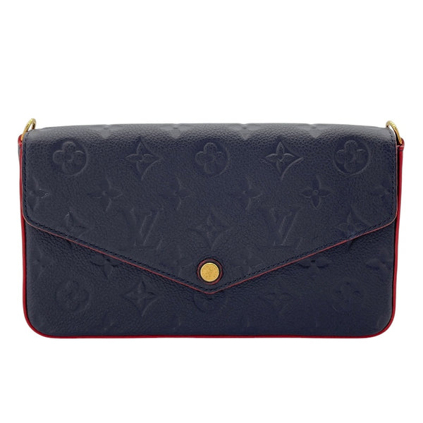 ルイ・ヴィトン LOUIS VUITTON ポシェット・フェリシー M64099 ブルーマリーヌ モノグラム・アンプラント レディース ショルダーバッグ