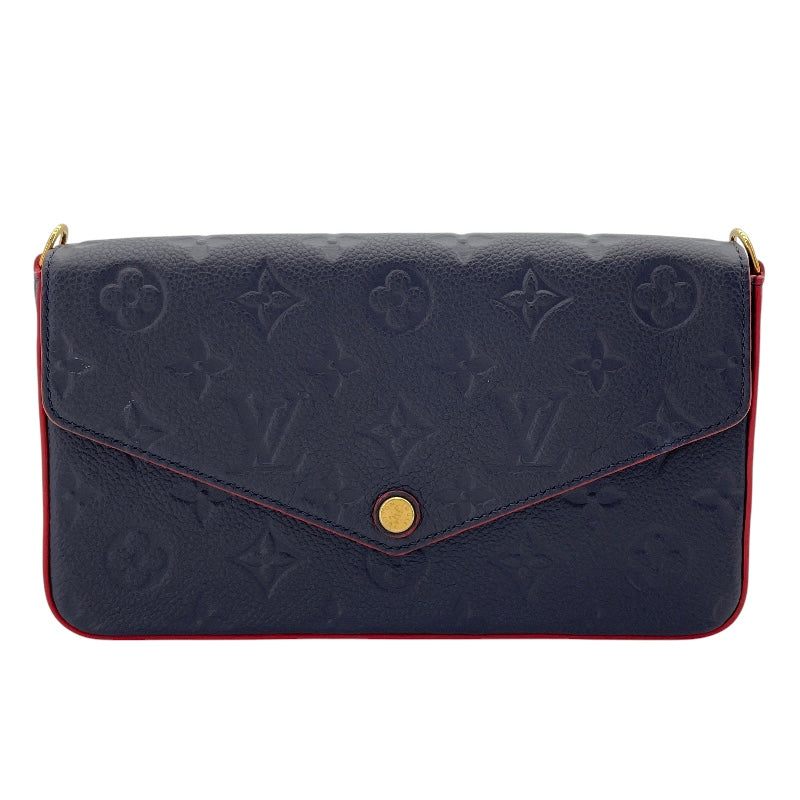 ルイ・ヴィトン LOUIS VUITTON ポシェット・フェリシー M64099 ブルーマリーヌ モノグラム・アンプラント レディース ショルダーバッグ