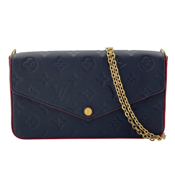 ルイ・ヴィトン LOUIS VUITTON ポシェット・フェリシー M64099 ブルーマリーヌ モノグラム・アンプラント レディース ショルダーバッグ