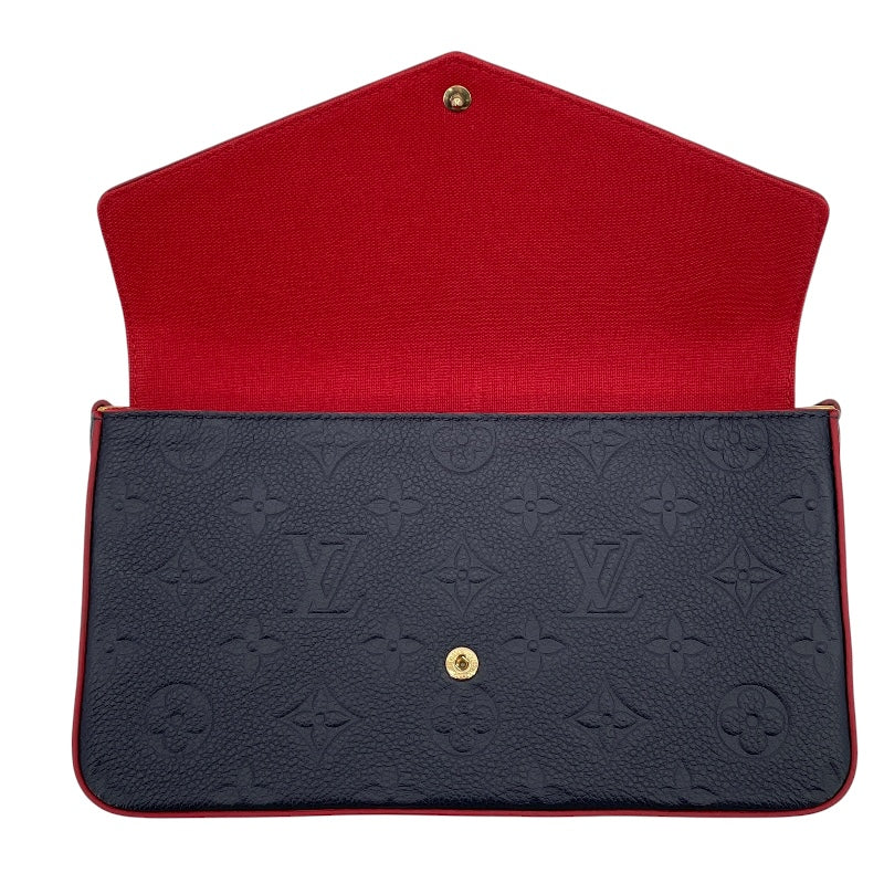 ルイ・ヴィトン LOUIS VUITTON ポシェット・フェリシー M64099 ブルーマリーヌ モノグラム・アンプラント レディース ショルダーバッグ