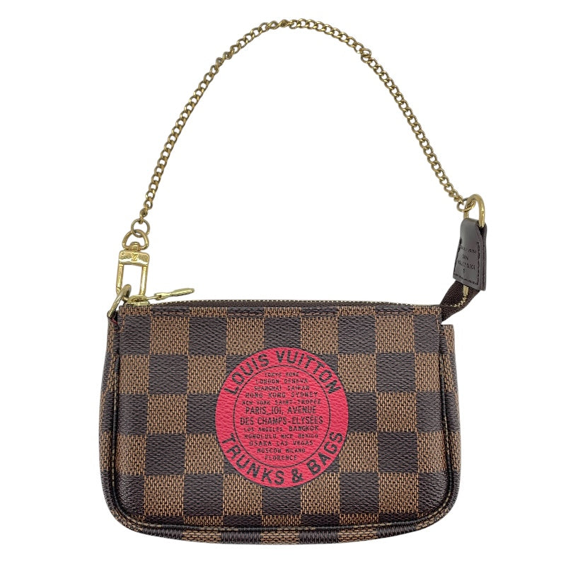 ルイ・ヴィトン LOUIS VUITTON ミニ・ポシェット・アクセソワール T＆B N58011 ブラック ダミエ・エベヌ レディース ポーチ