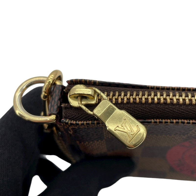 ルイ・ヴィトン LOUIS VUITTON ミニ・ポシェット・アクセソワール T＆B N58011 ブラック ダミエ・エベヌ レディース ポーチ