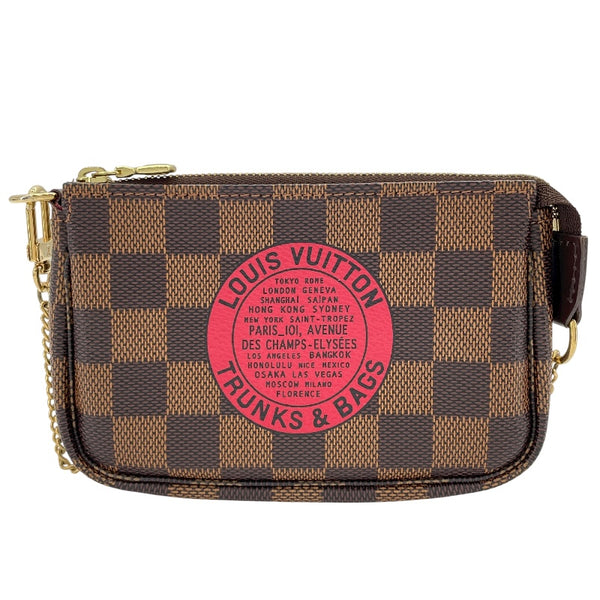 ルイ・ヴィトン LOUIS VUITTON ミニ・ポシェット・アクセソワール T＆B N58011 ブラック ダミエ・エベヌ レディース ポーチ
