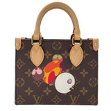 ルイ・ヴィトン LOUIS VUITTON オンザゴーBB 村上隆 M13668 ブラウン モノグラム・パンダ レディース ハンドバッグ