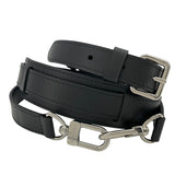 ルイ・ヴィトン LOUIS VUITTON ストラップ ノワール　シルバー金具 レザー ユニセックス ストラップ