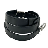 ルイ・ヴィトン LOUIS VUITTON ストラップ ノワール　シルバー金具 レザー ユニセックス ストラップ