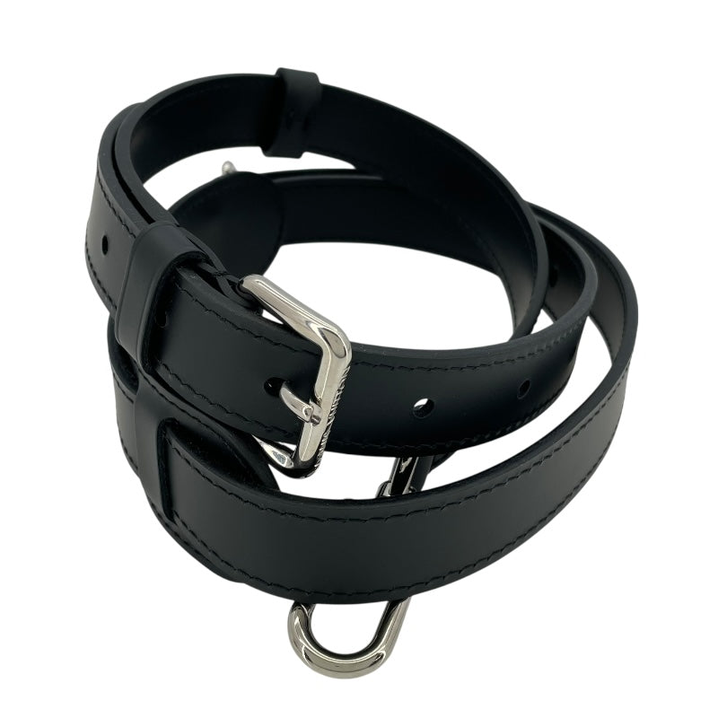 ルイ・ヴィトン LOUIS VUITTON ストラップ ノワール　シルバー金具 レザー ユニセックス ストラップ