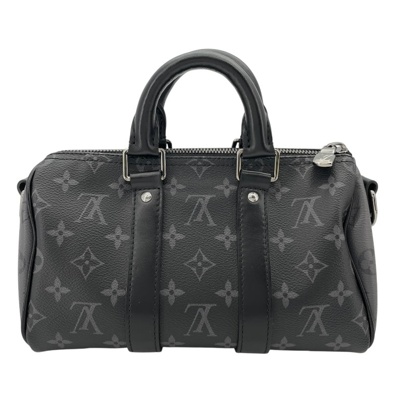 ルイ・ヴィトン LOUIS VUITTON キーポル・バンドリエール25 M46271 ブラック モノグラム・エクリプス・リバース メンズ ショルダーバッグ