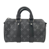 ルイ・ヴィトン LOUIS VUITTON キーポル・バンドリエール25 M46271 ブラック モノグラム・エクリプス・リバース メンズ ショルダーバッグ