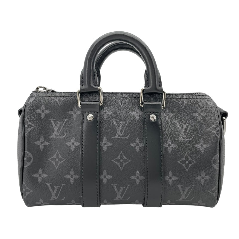 ルイ・ヴィトン LOUIS VUITTON キーポル・バンドリエール25 M46271 ブラック モノグラム・エクリプス・リバース メンズ ショルダーバッグ