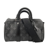 ルイ・ヴィトン LOUIS VUITTON キーポル・バンドリエール25 M46271 ブラック モノグラム・エクリプス・リバース メンズ ショルダーバッグ