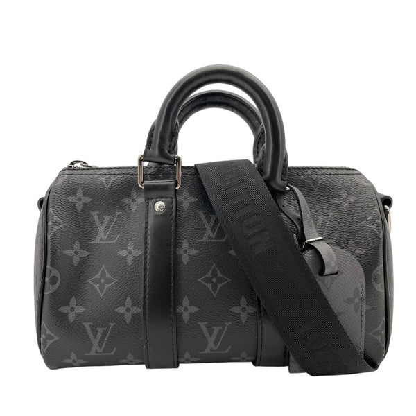 ルイ・ヴィトン LOUIS VUITTON キーポル・バンドリエール25 M46271 ブラック モノグラム・エクリプス・リバース メンズ ショルダーバッグ