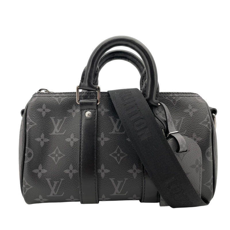 ルイ・ヴィトン LOUIS VUITTON キーポル・バンドリエール25 M46271 ブラック モノグラム・エクリプス・リバース メンズ ショルダーバッグ