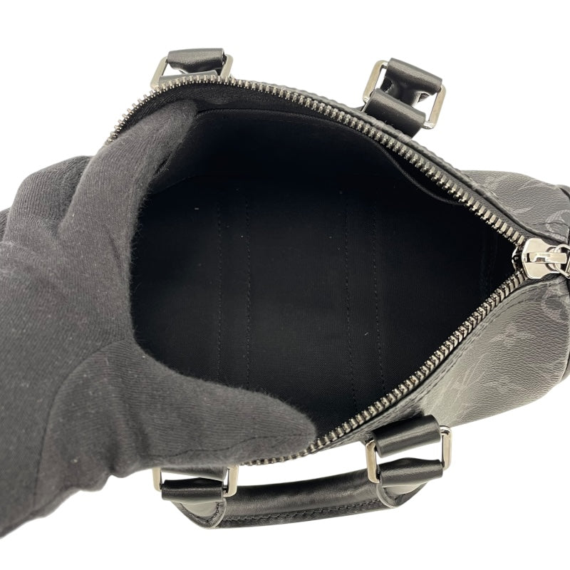 ルイ・ヴィトン LOUIS VUITTON キーポル・バンドリエール25 M46271 ブラック モノグラム・エクリプス・リバース メンズ ショルダーバッグ