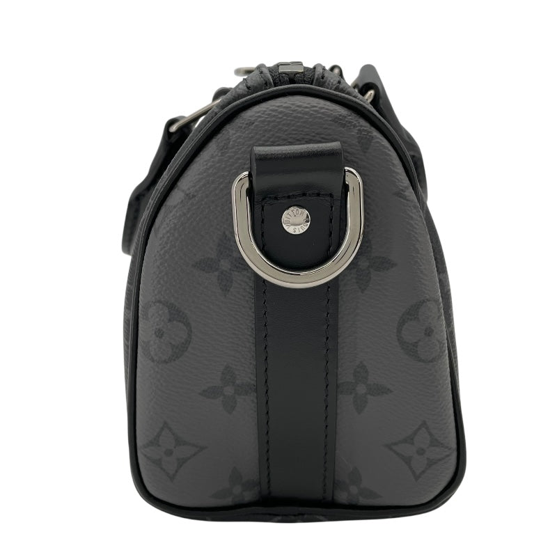 ルイ・ヴィトン LOUIS VUITTON キーポル・バンドリエール25 M46271 ブラック モノグラム・エクリプス・リバース メンズ ショルダーバッグ