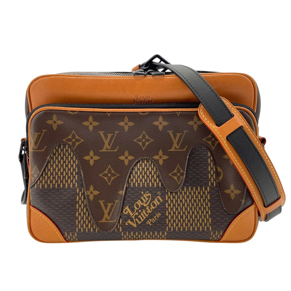 ルイ・ヴィトン LOUIS VUITTON ナイル メッセンジャーPM NIGOコラボ N40359 ブラウン ダミエ・ジャイアント・モノグラム ユニセックス メッセンジャーバッグ