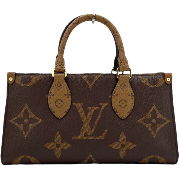 ルイ・ヴィトン LOUIS VUITTON オンザゴーEW M46653 ブラウン モノグラム・ジャイアント・リバース レディース ショルダーバッグ
