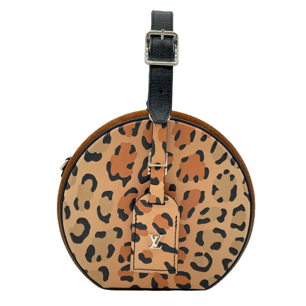 ルイ・ヴィトン LOUIS VUITTON プティット・ポワット・シャポー M51481 ブラウン モノグラム・リバース・レオパード レディース ショルダーバッグ